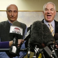 Magder with his lawyer Ruby speak on the outcome of their case against Toronto Mayor Rob Ford in Toronto