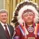 Prime-Minister-Stephen-Harper-with-Chief-Roger-Redman-in-2012